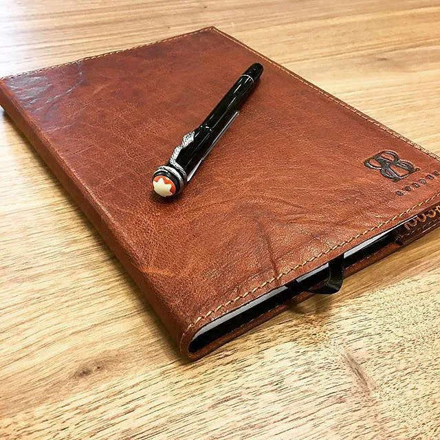 10-years Notebook | Brown | Waxed Buffalo Leather