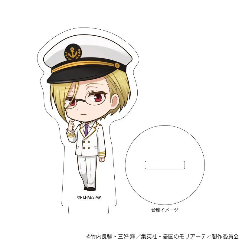 (1BOX=9)(Goods - Stand Pop) Moriarty the Patriot Trading Acrylic Petit Stand 07 - Marine Ver. (Mini Character Art)