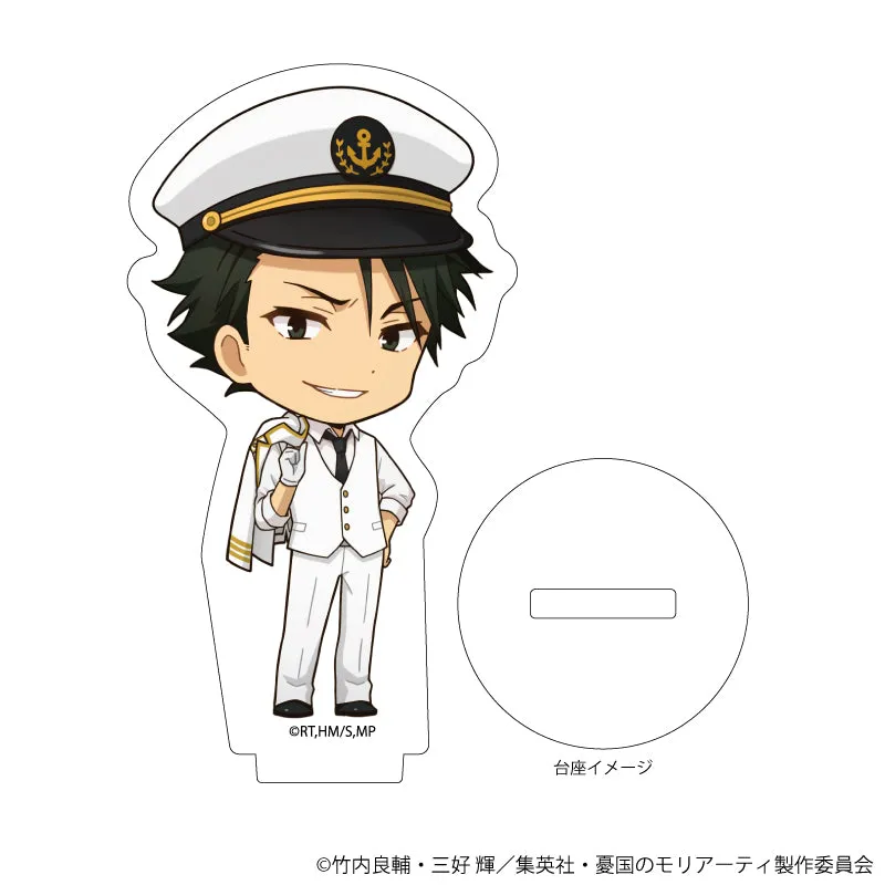 (1BOX=9)(Goods - Stand Pop) Moriarty the Patriot Trading Acrylic Petit Stand 07 - Marine Ver. (Mini Character Art)