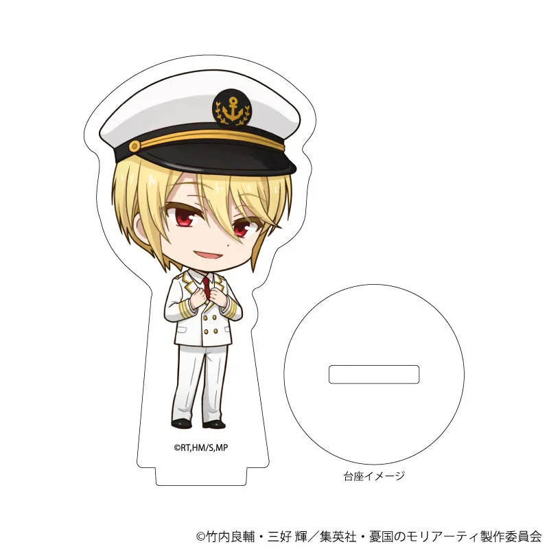 (1BOX=9)(Goods - Stand Pop) Moriarty the Patriot Trading Acrylic Petit Stand 07 - Marine Ver. (Mini Character Art)