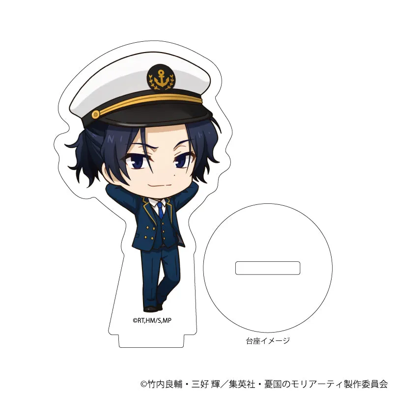 (1BOX=9)(Goods - Stand Pop) Moriarty the Patriot Trading Acrylic Petit Stand 07 - Marine Ver. (Mini Character Art)