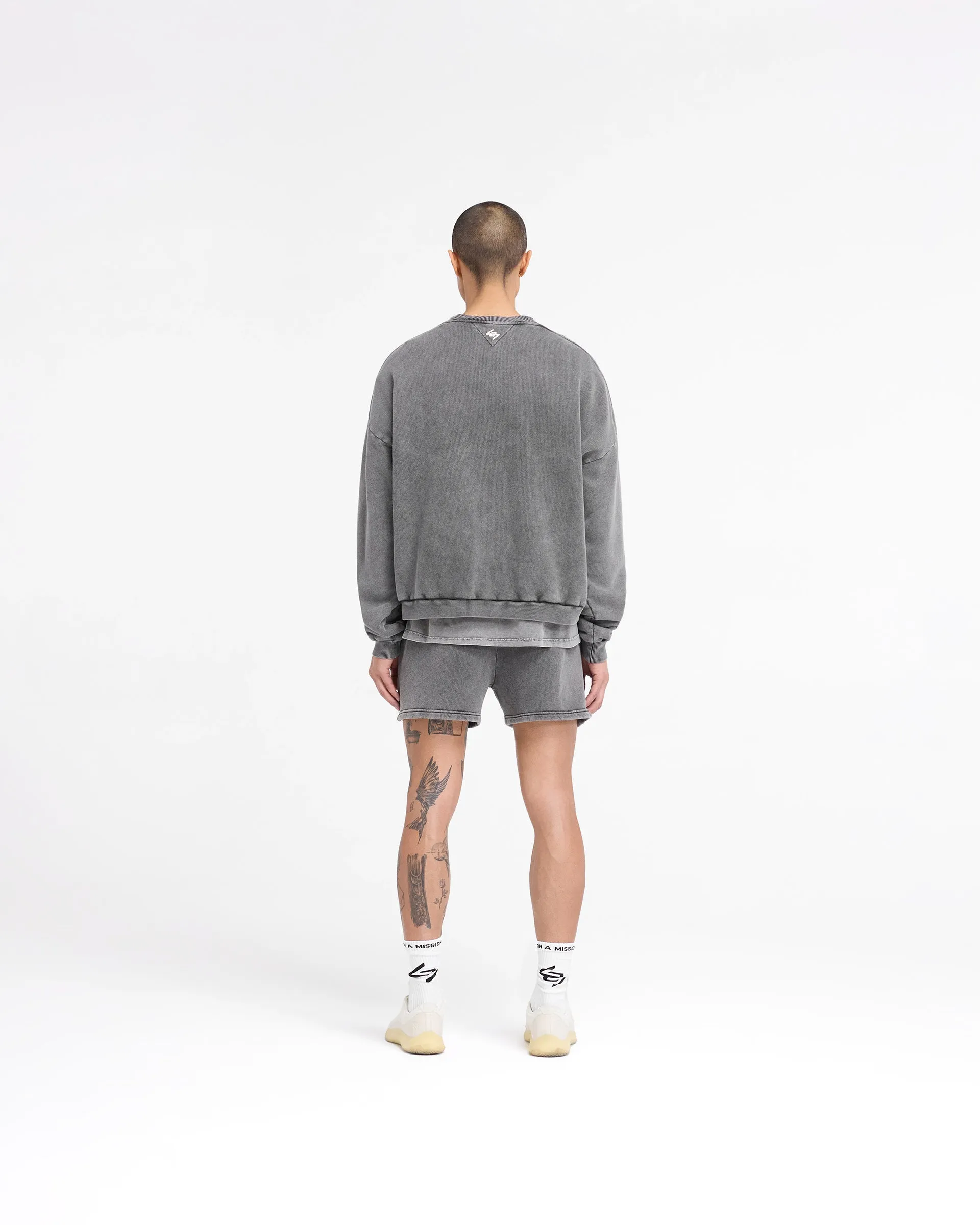 247 Vs The World Boxy Sweater - Pewter