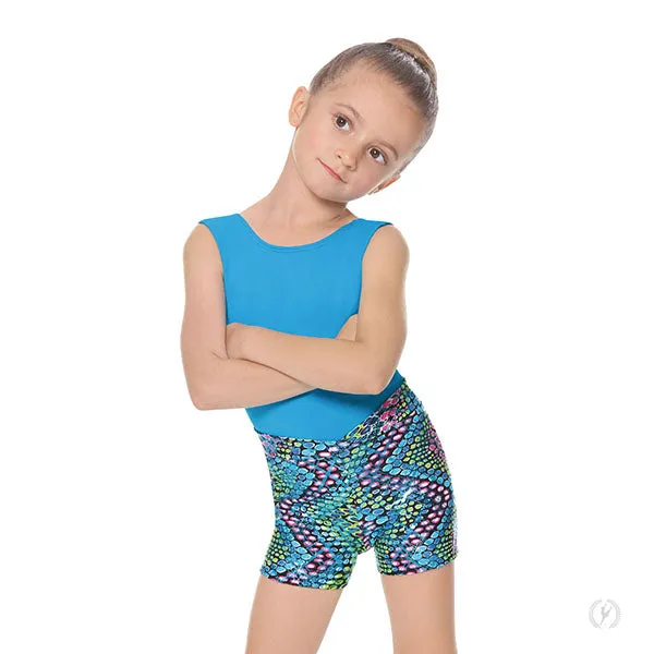 54754C Child Dizzy Dots Metallic Shorts