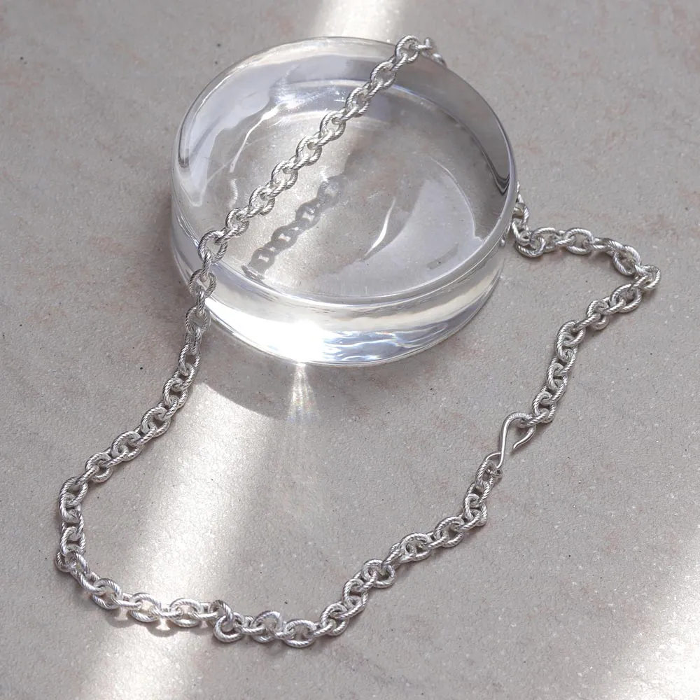 925 Silver Plated Cable Chain Necklace