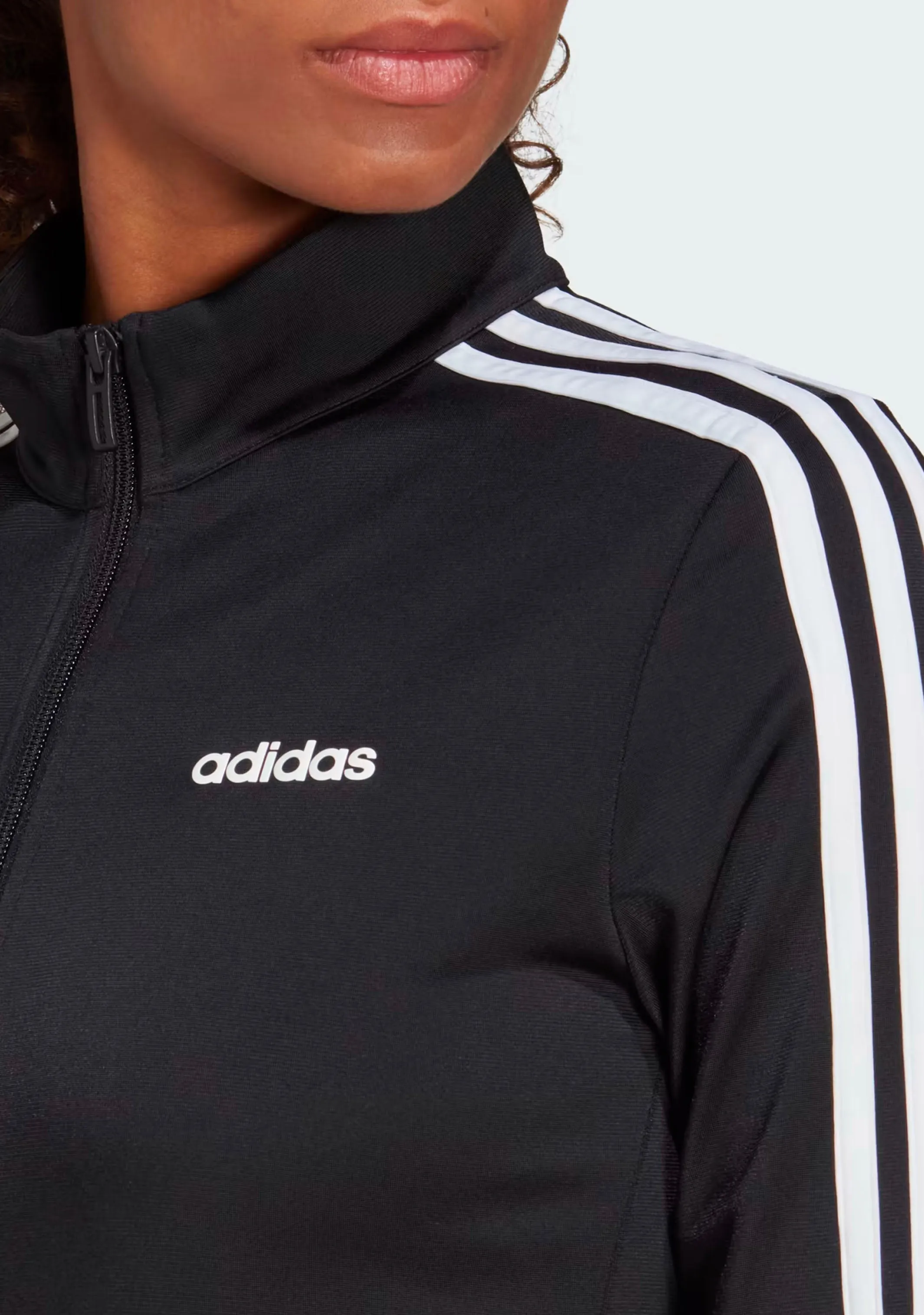 Adidas Womens D2M 3 Stripe Track Jacket <br> EI5529