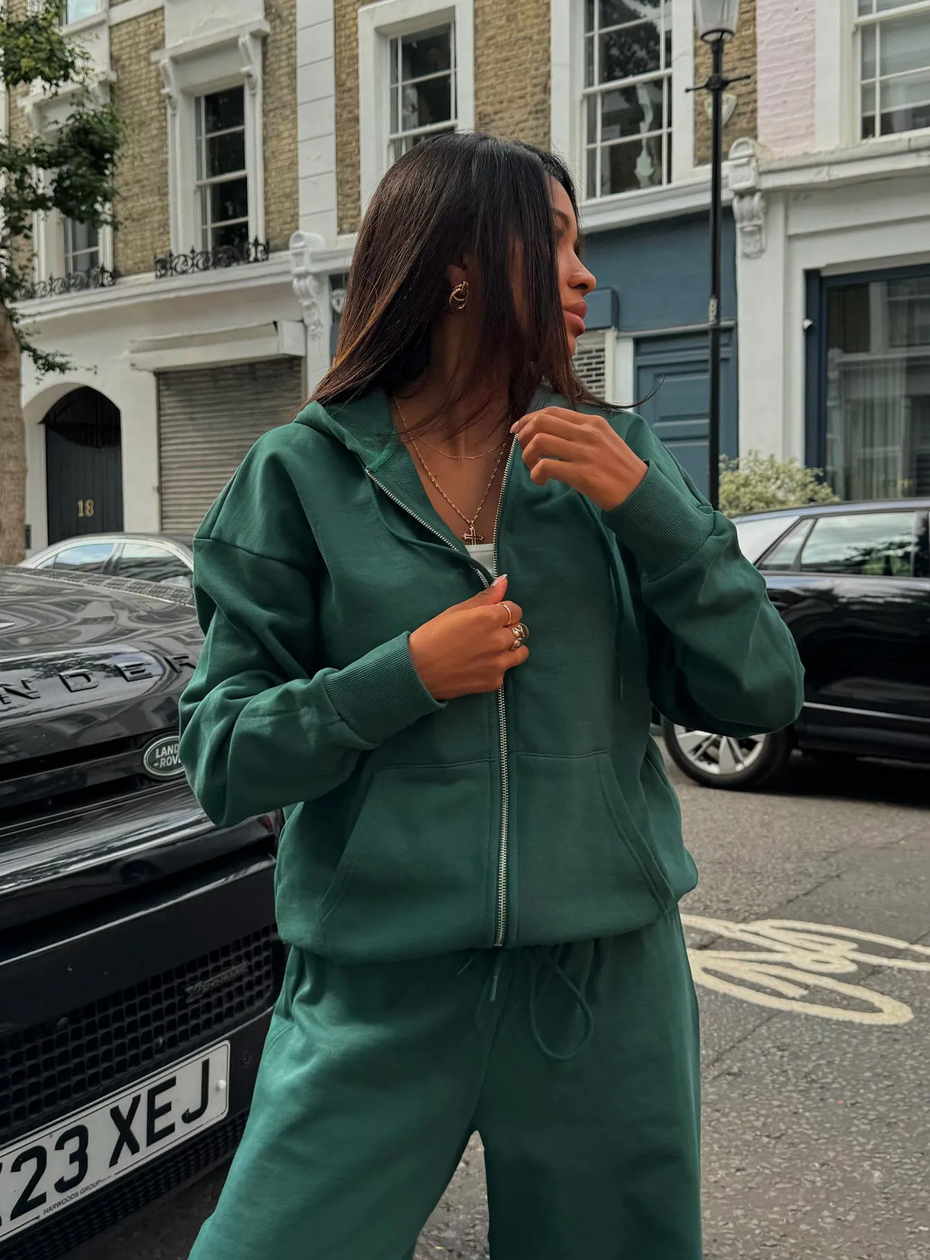 All Day Oversized Hoodie Green