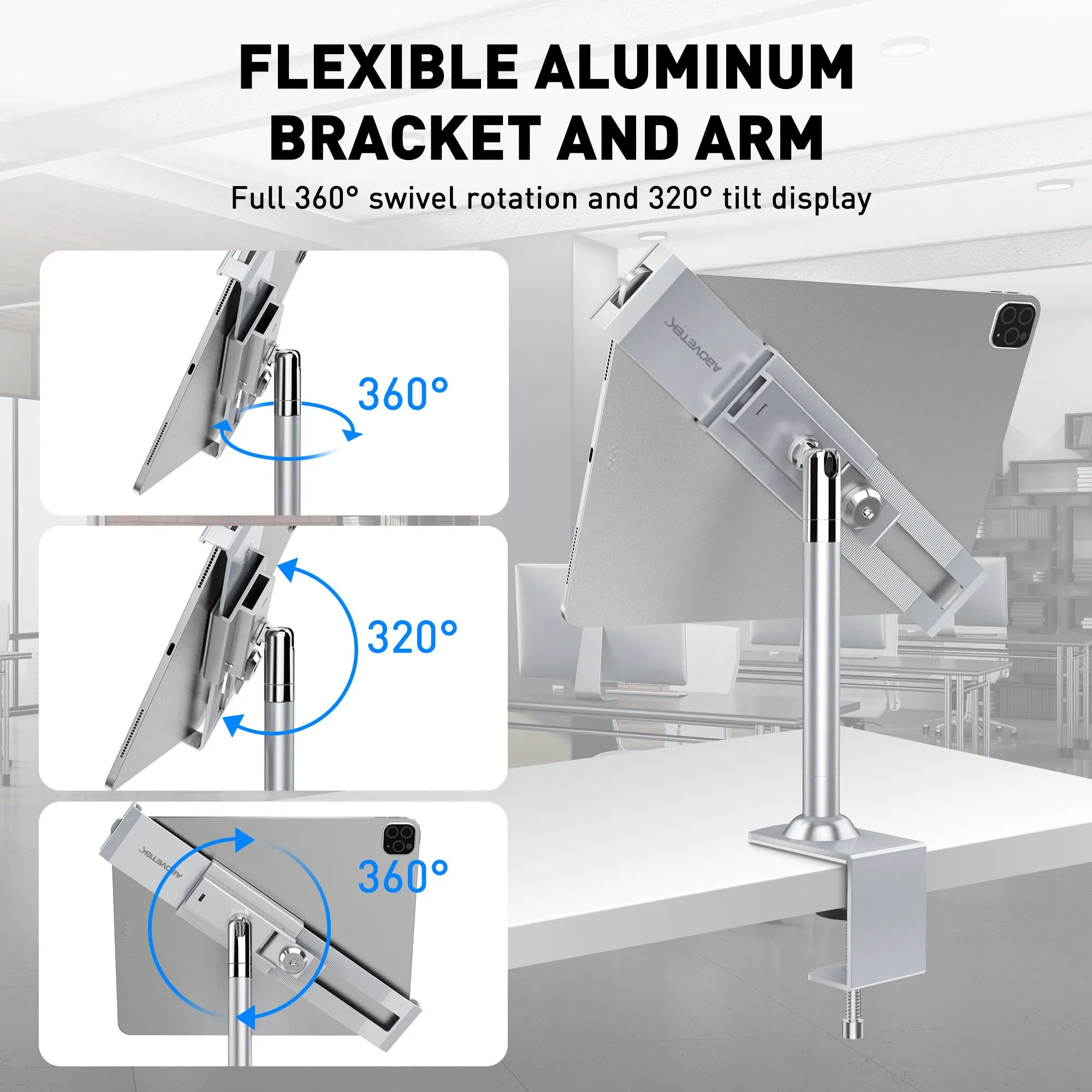 Anti Theft Locking Tablet Stand Holder (TH-518)