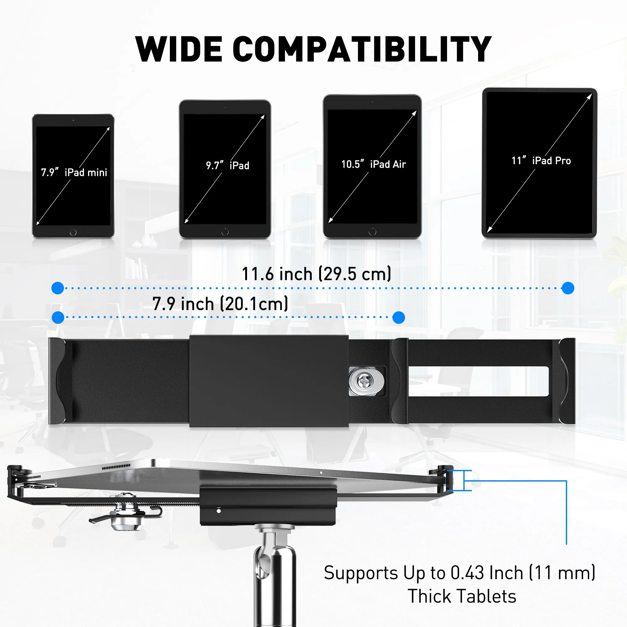 Anti Theft Locking Tablet Stand Holder (TH-518)