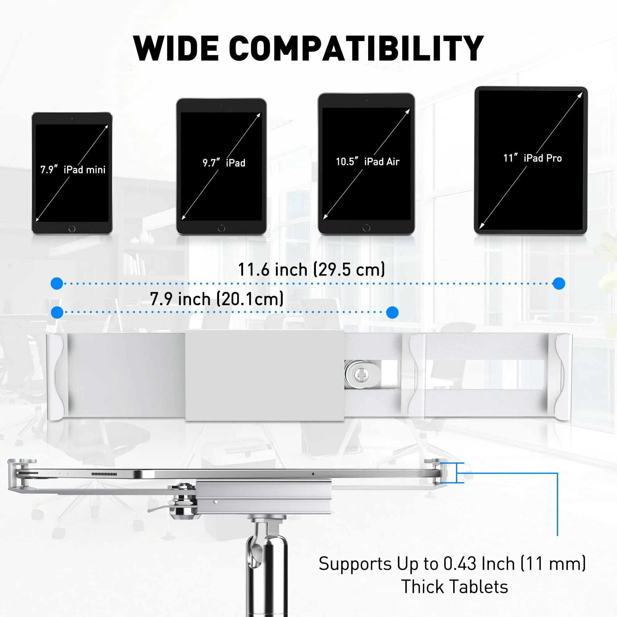 Anti Theft Locking Tablet Stand Holder (TH-518)