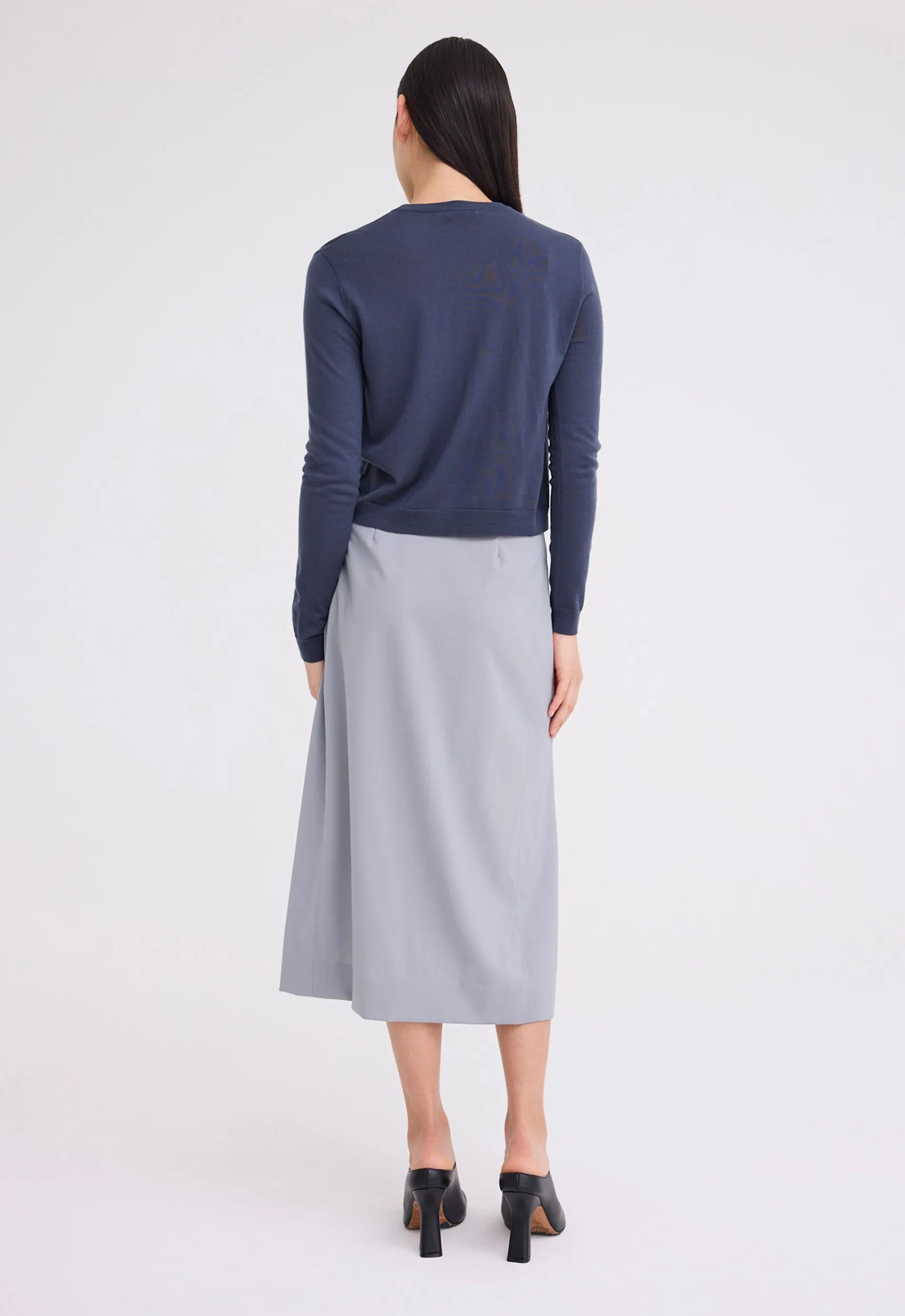 Apex Merino Wool Sweater - Sly Blue