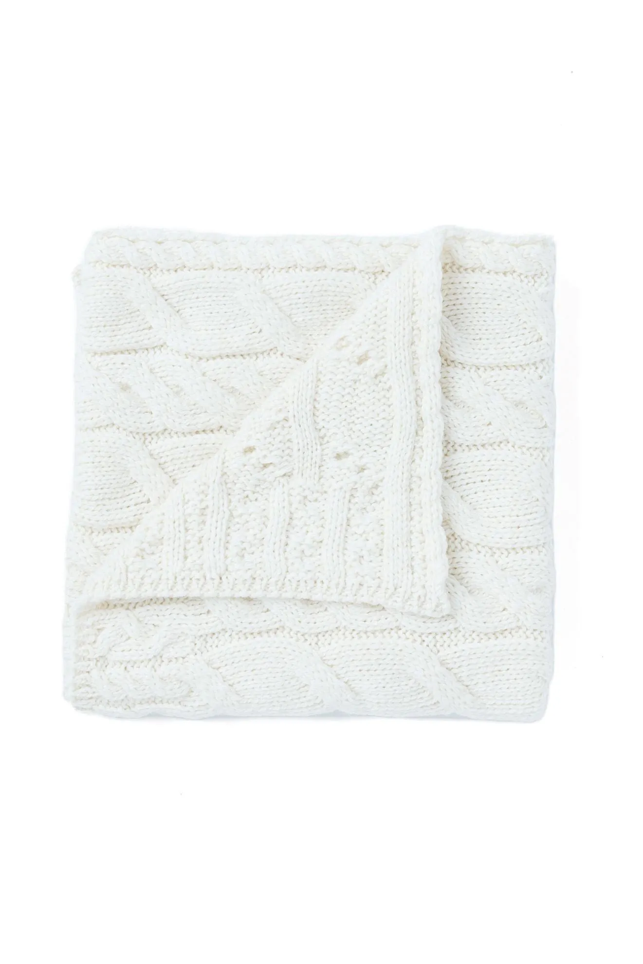 Aran Baby Throw - Supersoft Merino Wool