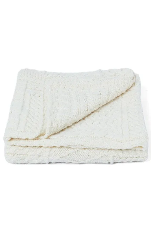 Aran Baby Throw - Supersoft Merino Wool