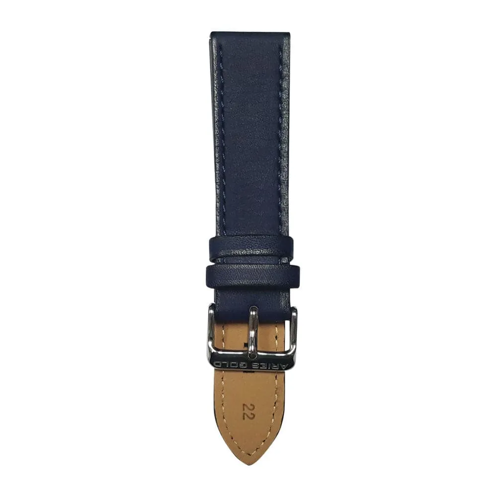 ARIES GOLD AEGEAN BLUE AG-L0022 LEATHER STRAP