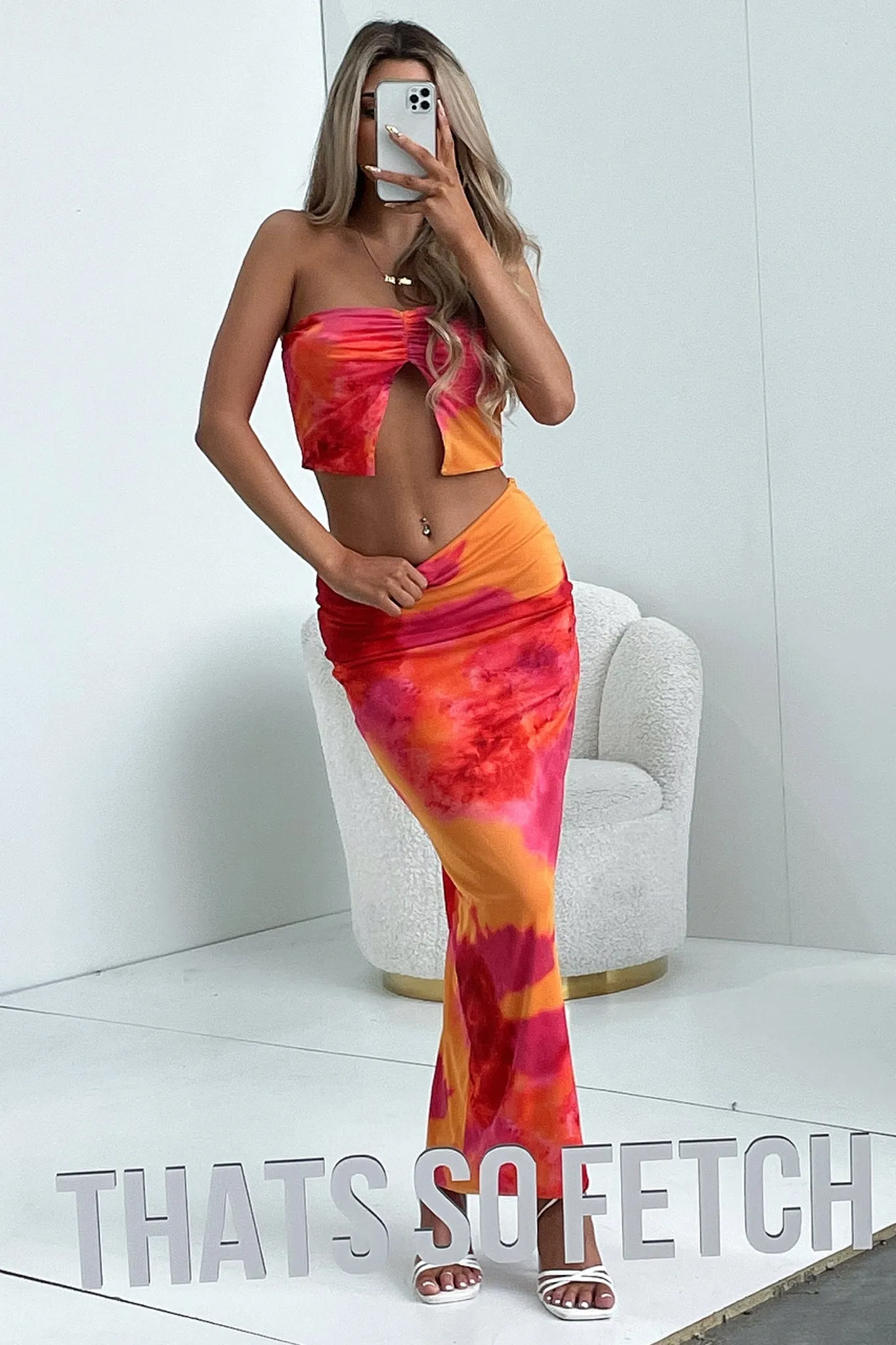 Arlou Crop - Pink/Orange