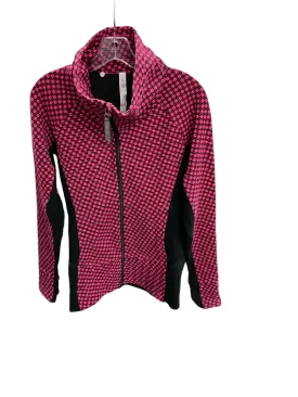 Athletic Jacket By Lululemon In Black & Pink, Size: 6