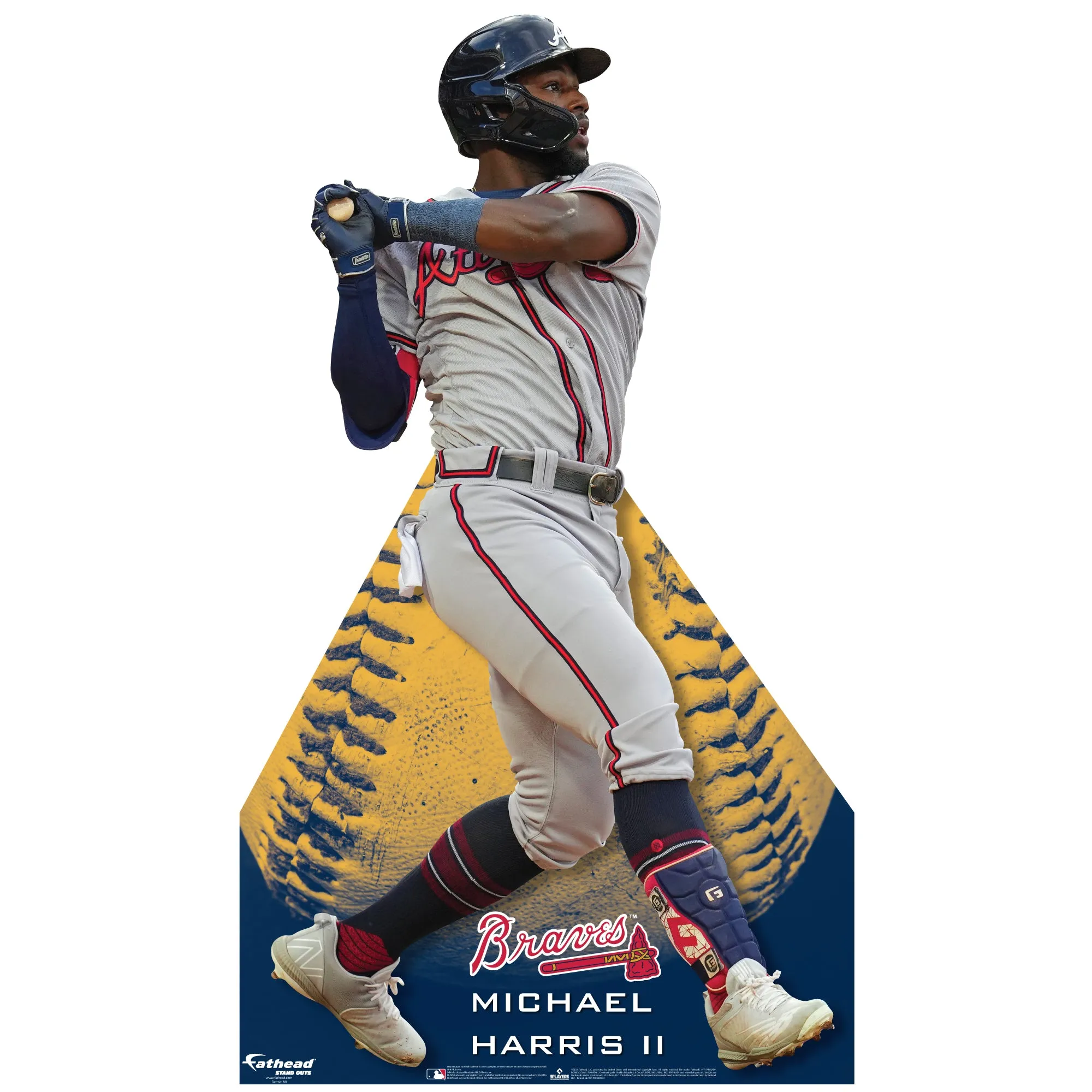 Atlanta Braves: Michael Harris II   Life-Size   Foam Core Cutout  - Officially Licensed MLB    Stand Out