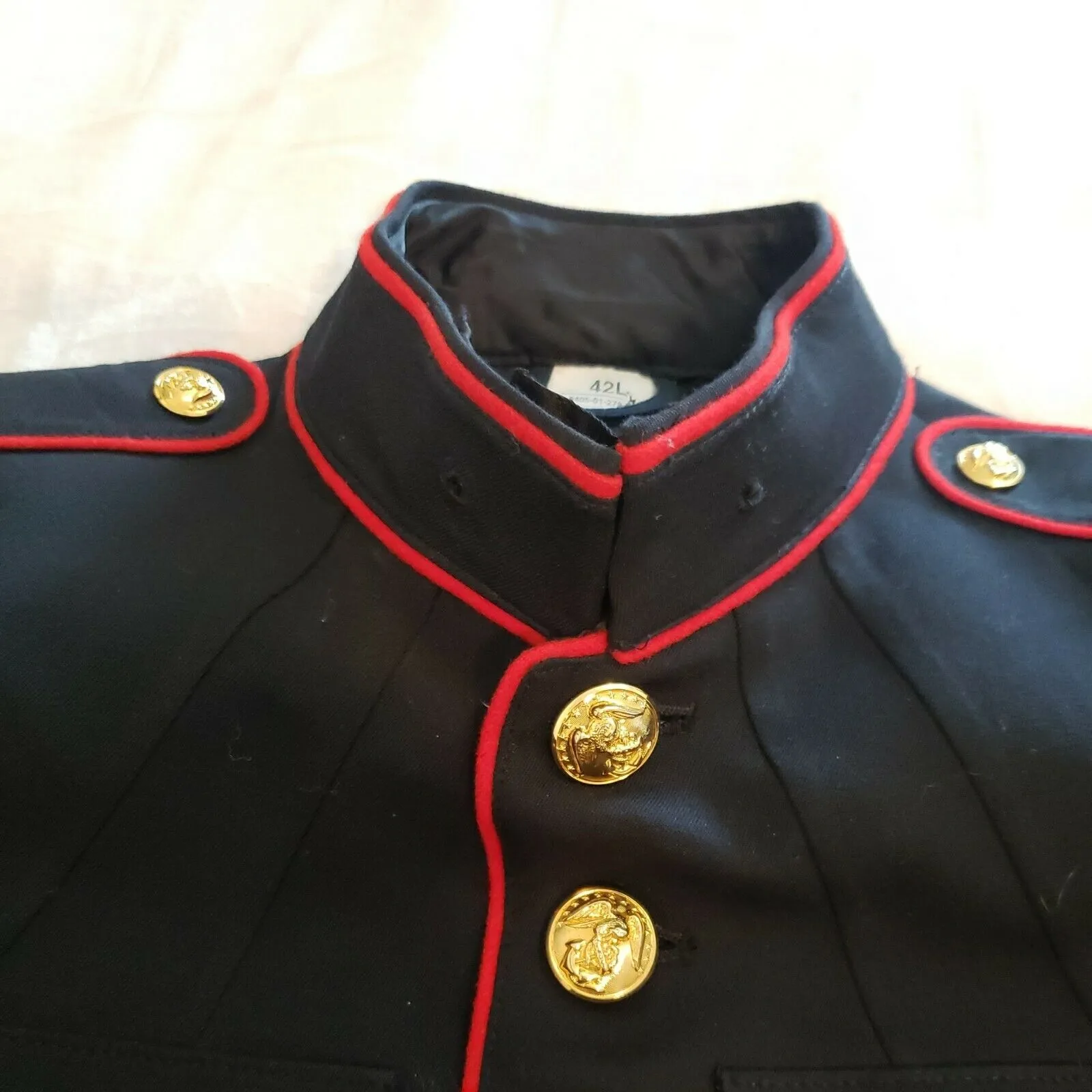 Authentic 42L Rare USMC E-3 Enlisted Dress Blue Jacket