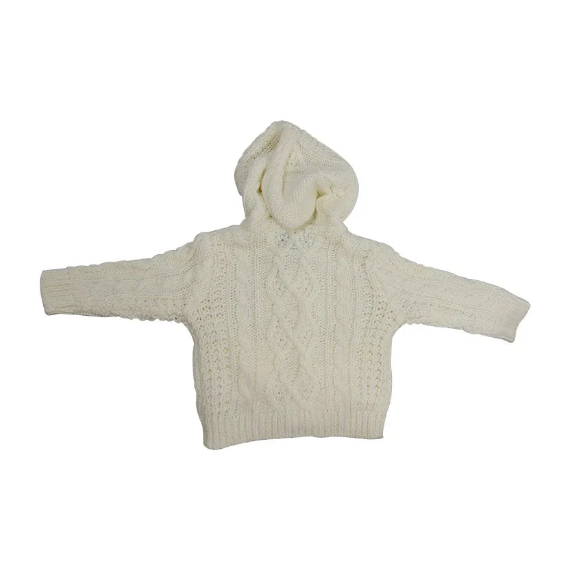 BABY ARAN ZIP SWEATER