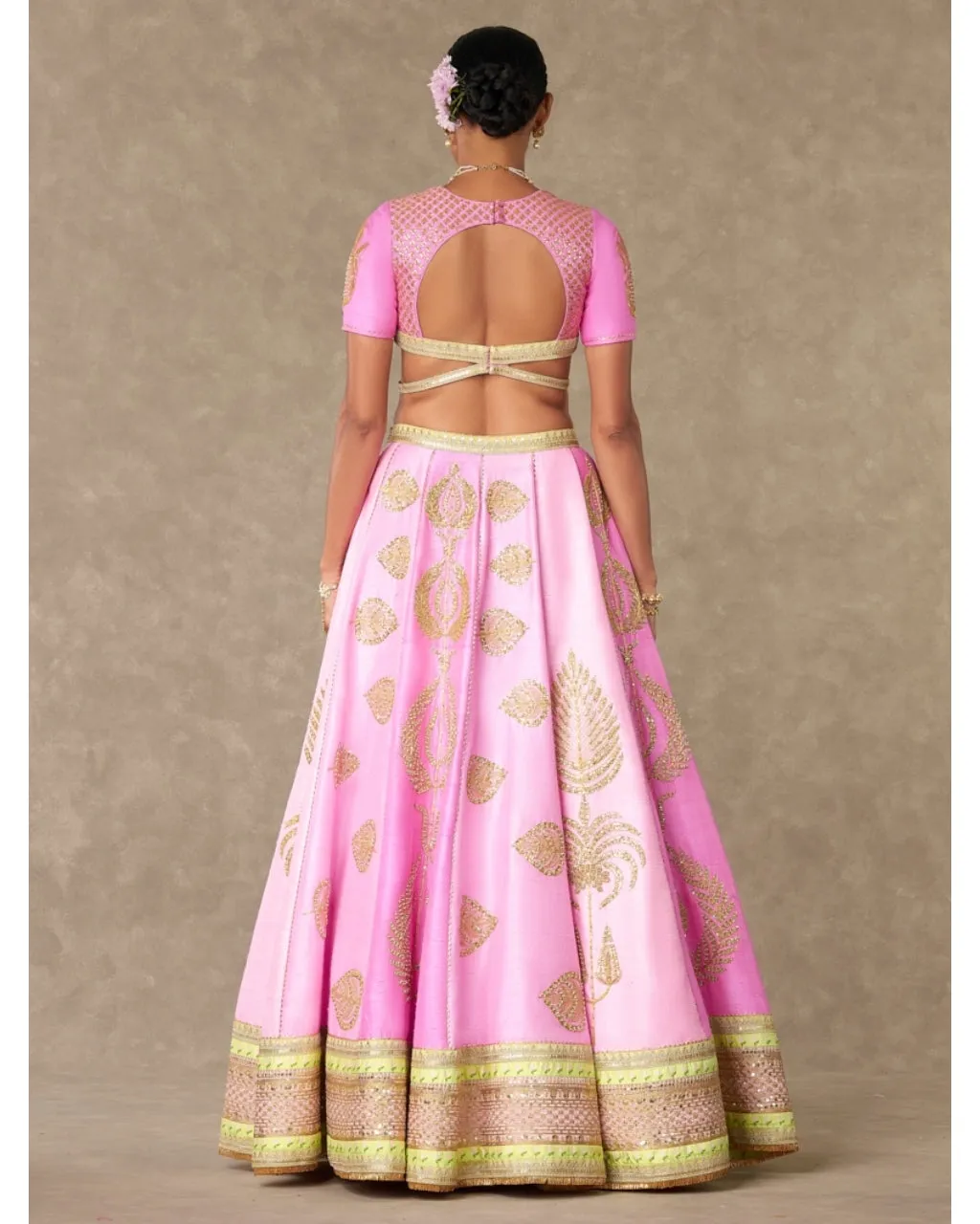 Barfi Pink Sitara Dil Lehenga Set