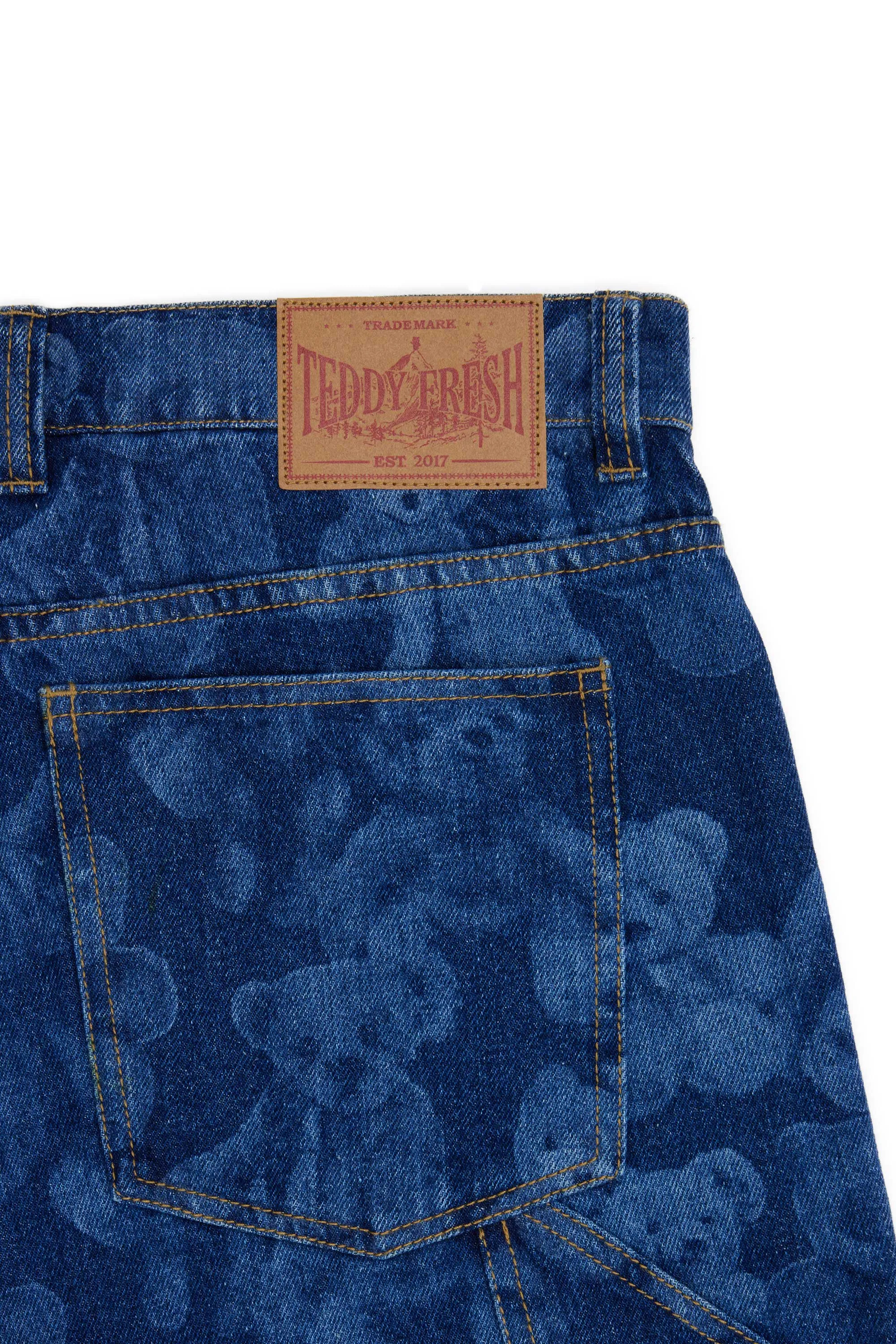 Bear Print Jeans