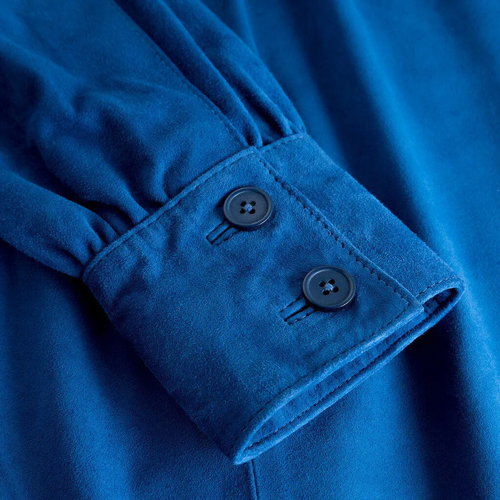 Beautiful suede Katie shirt i soft and nice quality / 50882 - French blue