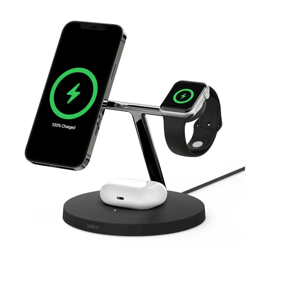 Belkin BOOST CHARGE PRO 3-in-1 Wireless Charger with MagSafe