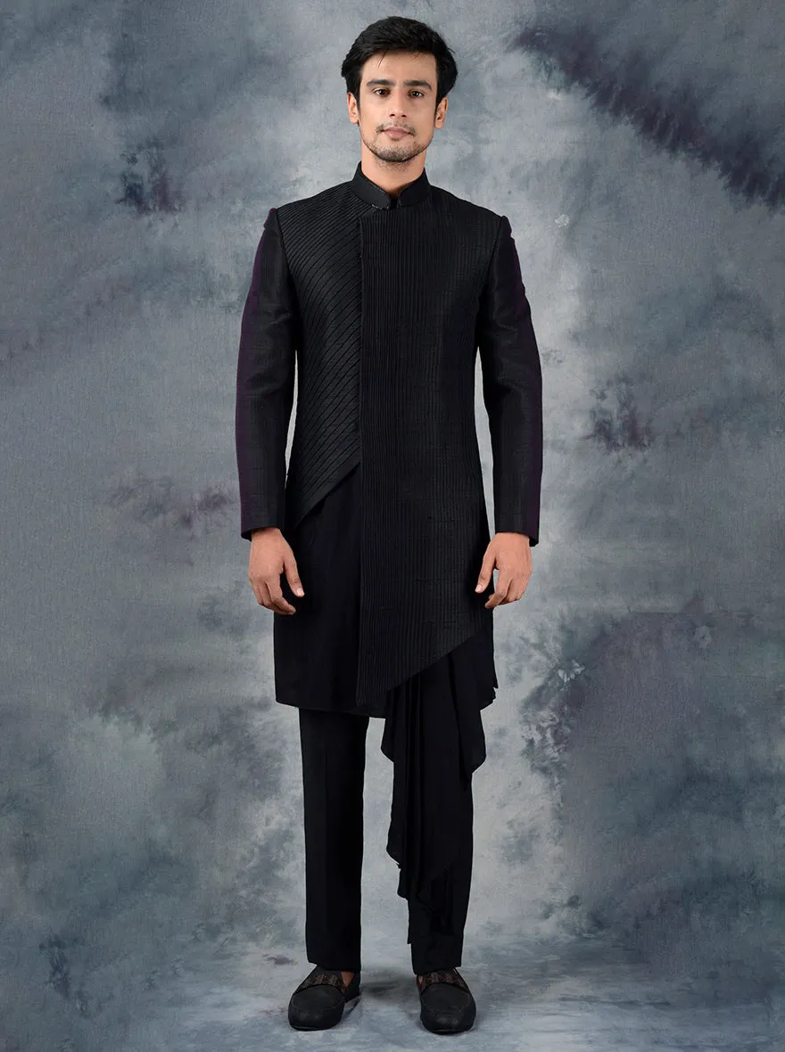 Black Indowestern | Siddhesh Chauhan