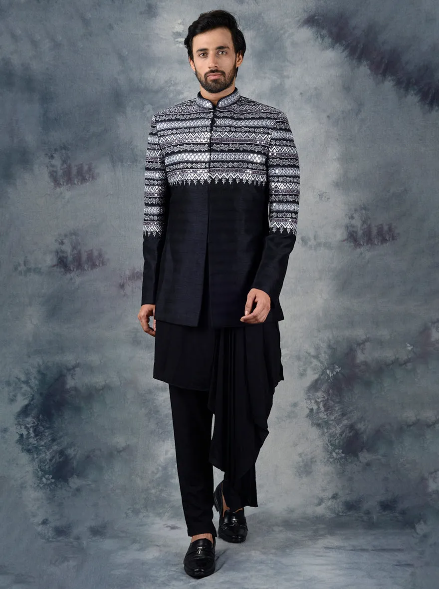 Black Indowestern | Siddhesh Chauhan