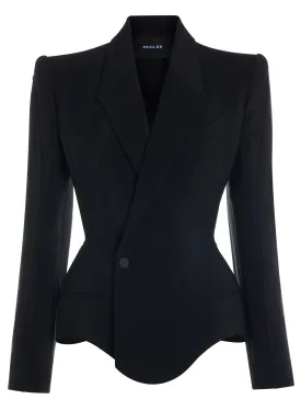 black mugler signature jacket