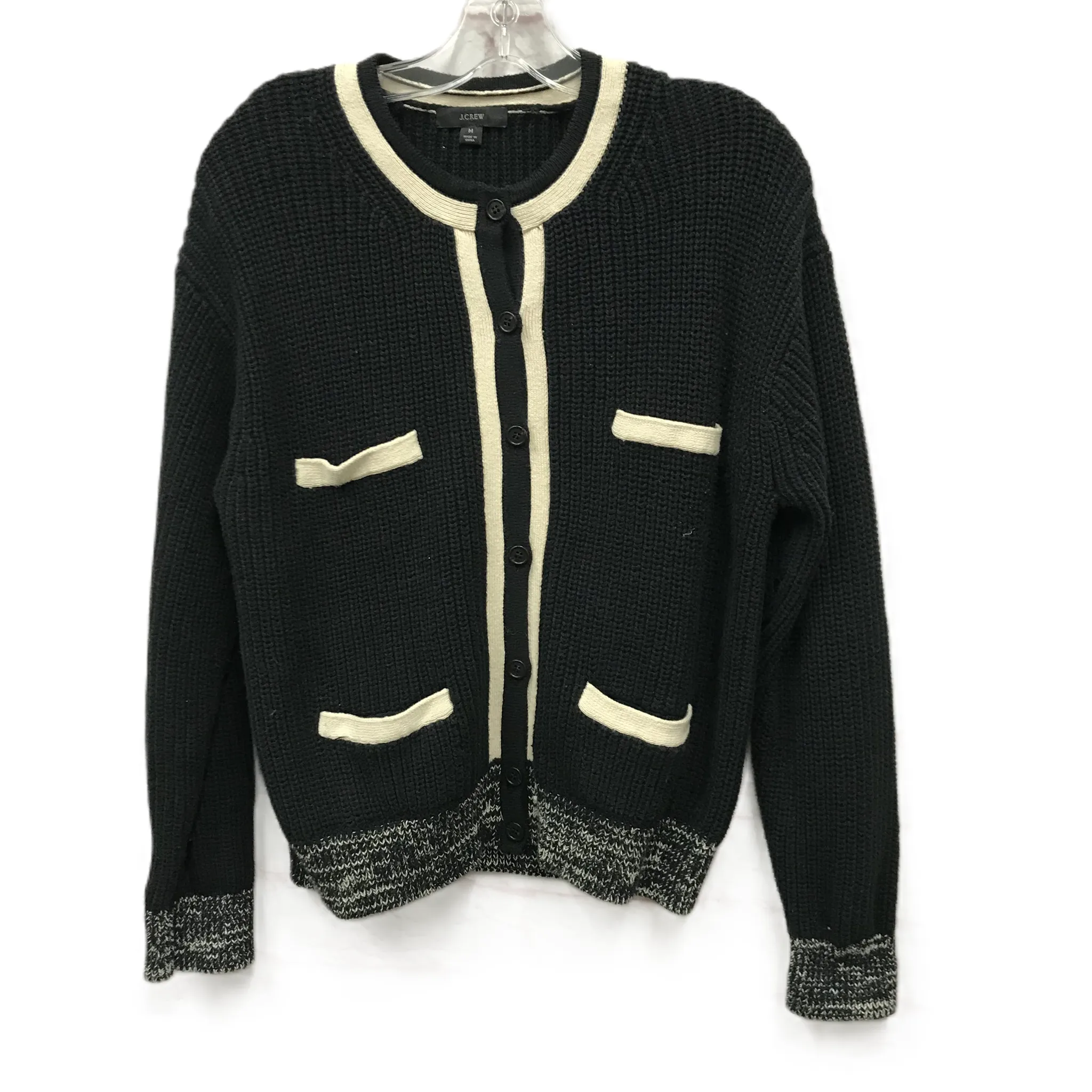 Black Sweater Cardigan By J. Crew, Size: M