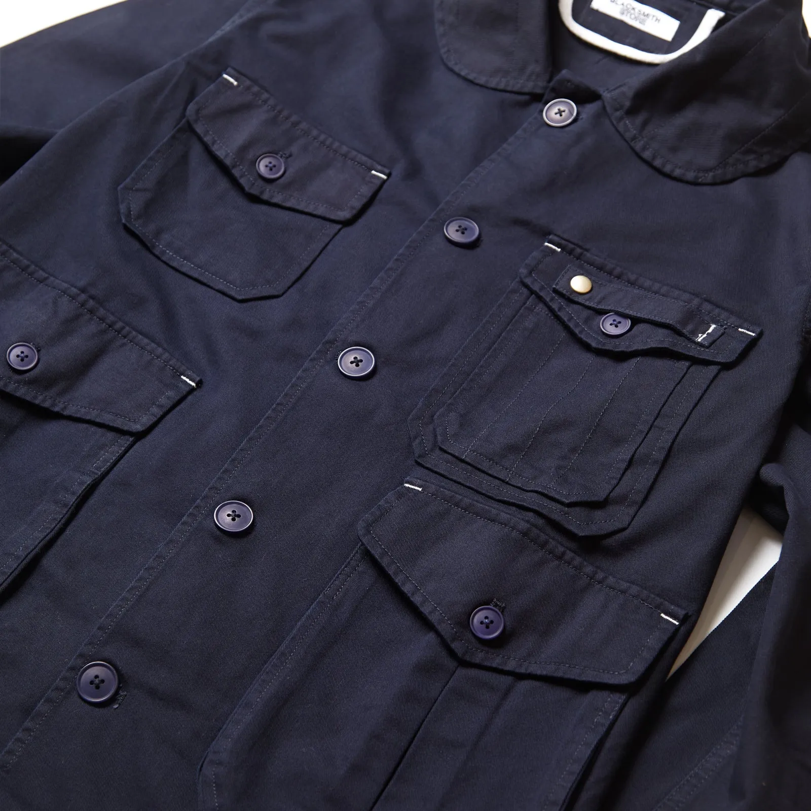 Blacksmith - Shawl Collar Work Jacket - Navy