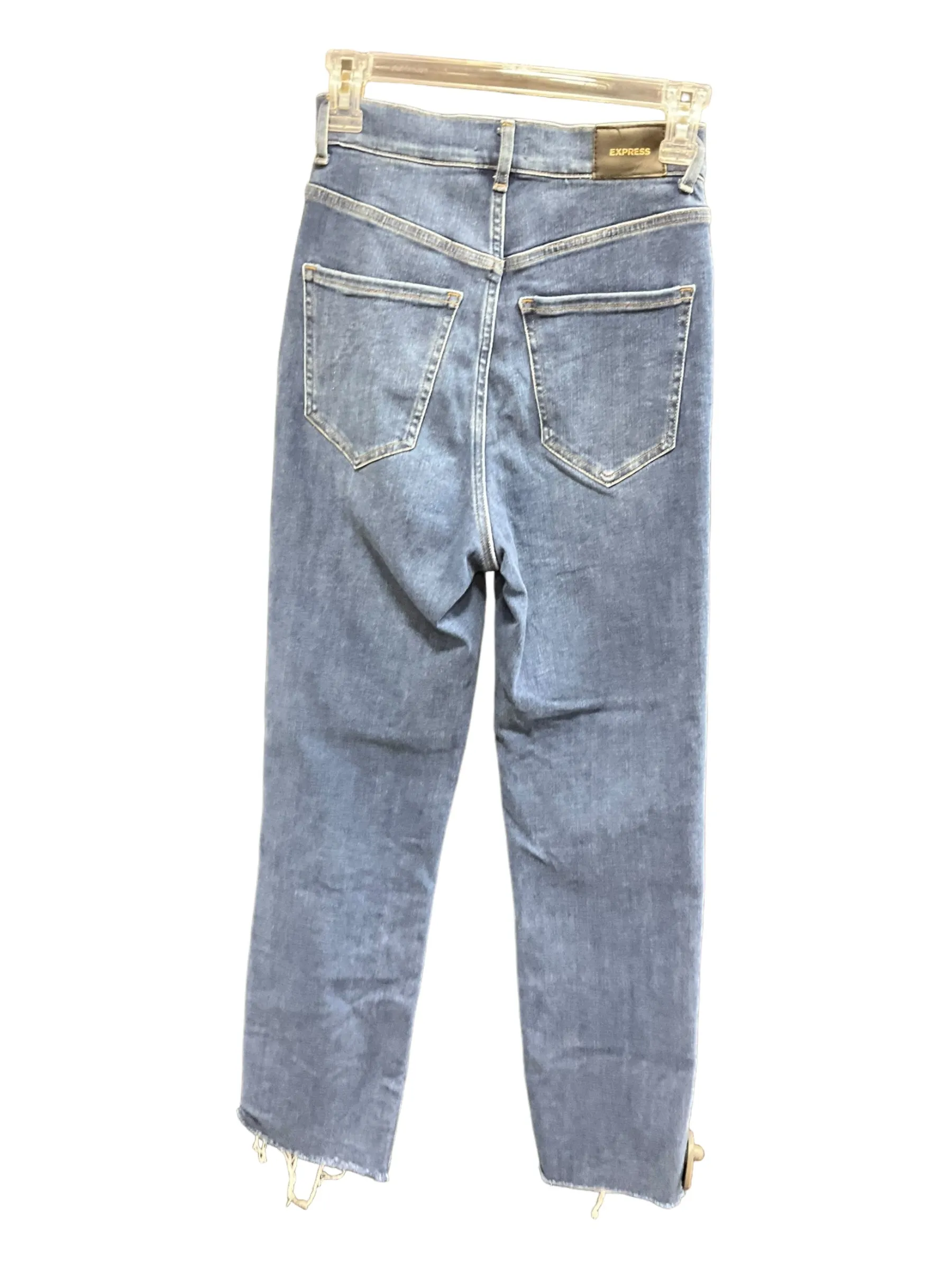 Blue Denim Jeans Straight Express, Size 0