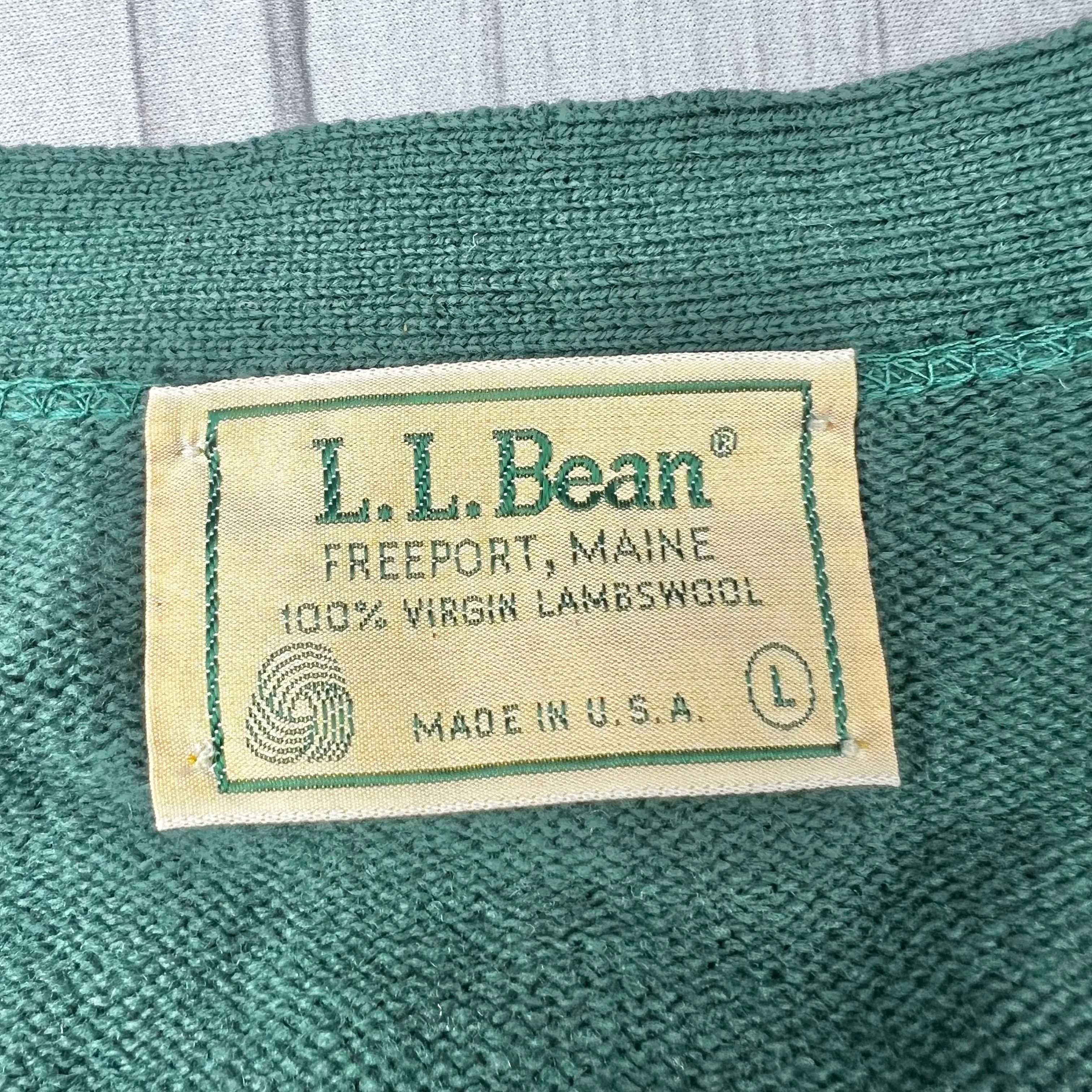 Blue Sweater Cardigan By L.l. Bean, Size: L