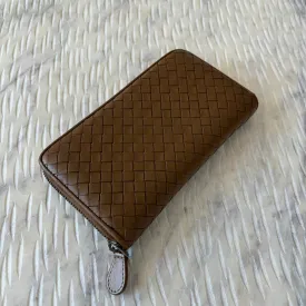 Bottega Veneta Continental Brown Lambskin Wallet