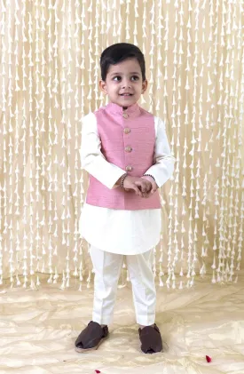 Boy Silk Bundi-Pink