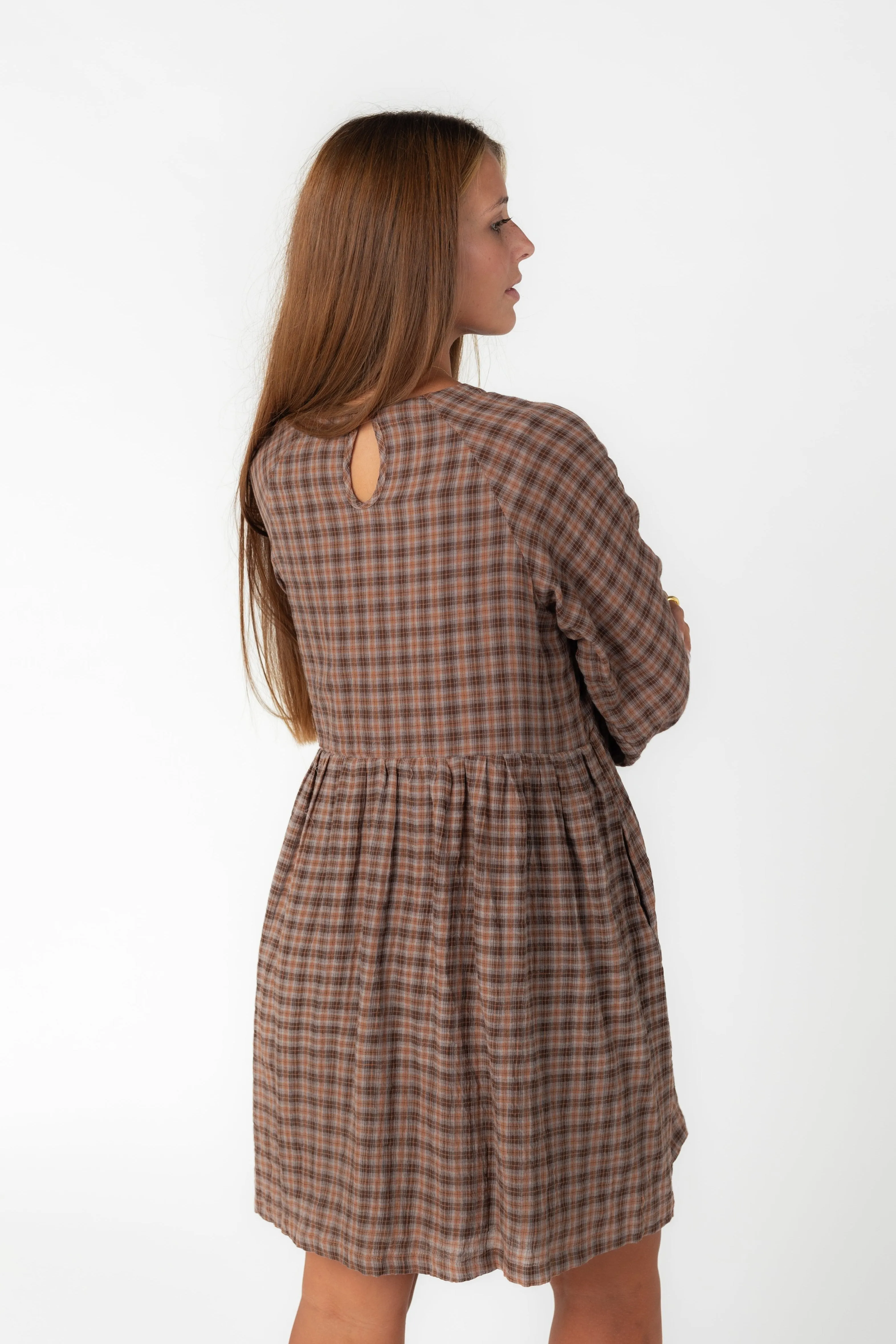 Brass & Roe Crew Plaid Dress