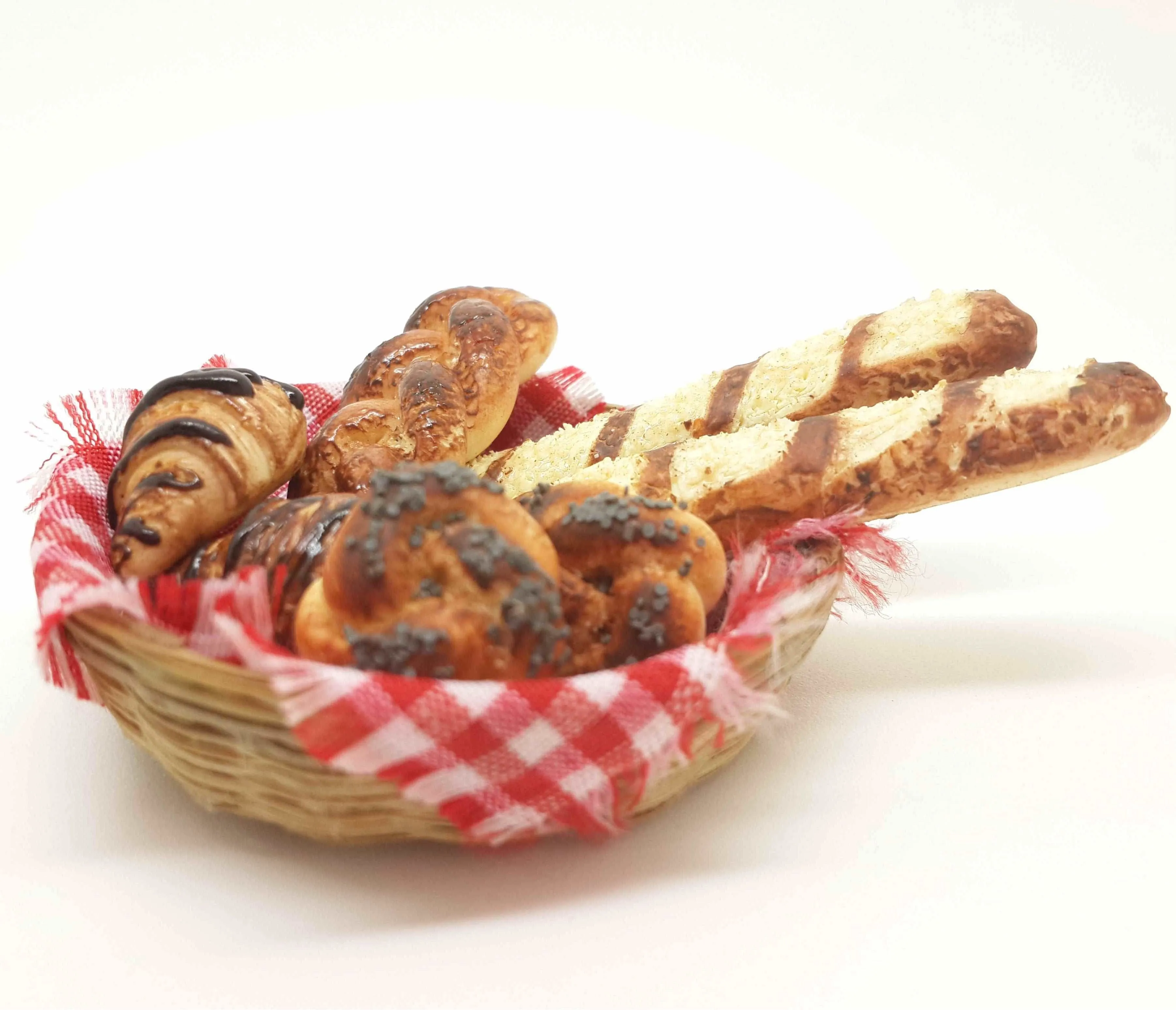 Bread Basket Miniature Food Fridge Magnet