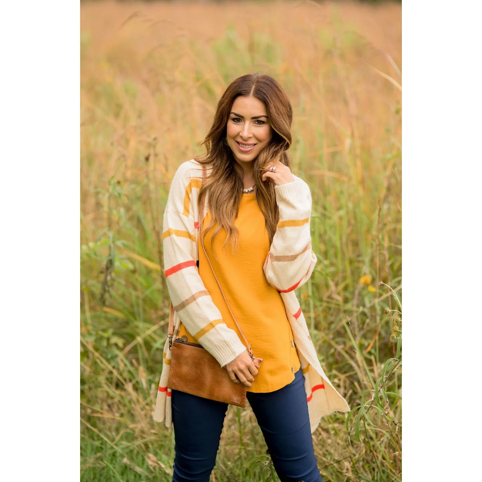 Bright Striped Cardigan