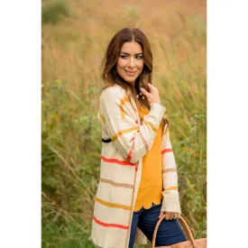 Bright Striped Cardigan