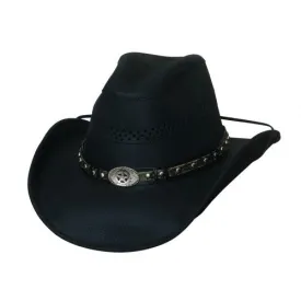 Bullhide Get On Top Grain Leather Hat Style 4065BL