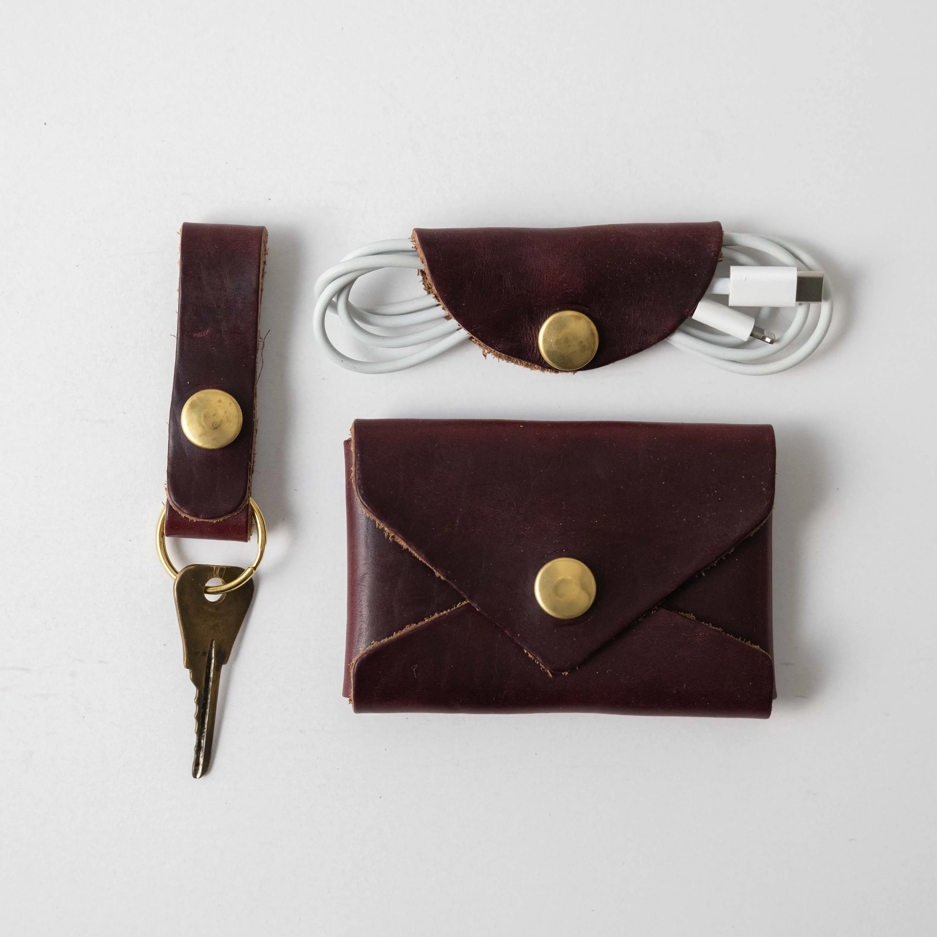 Burgundy Chromexcel Gift Set