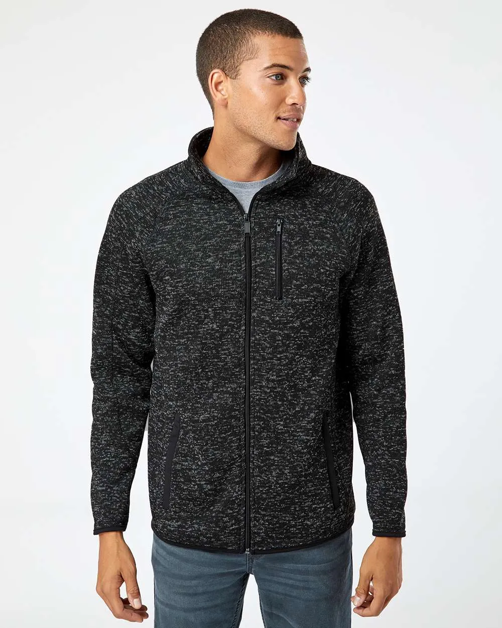 Burnside - Men's Sweater Knit Jacket