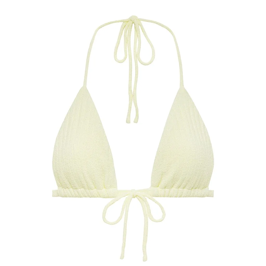 Buttercream Rib Emma Bikini Top