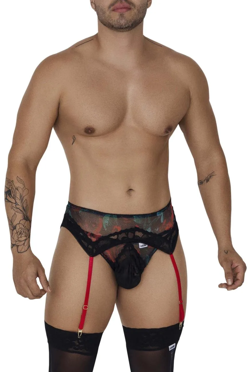 CandyMan Garter Thongs Two Piece Set