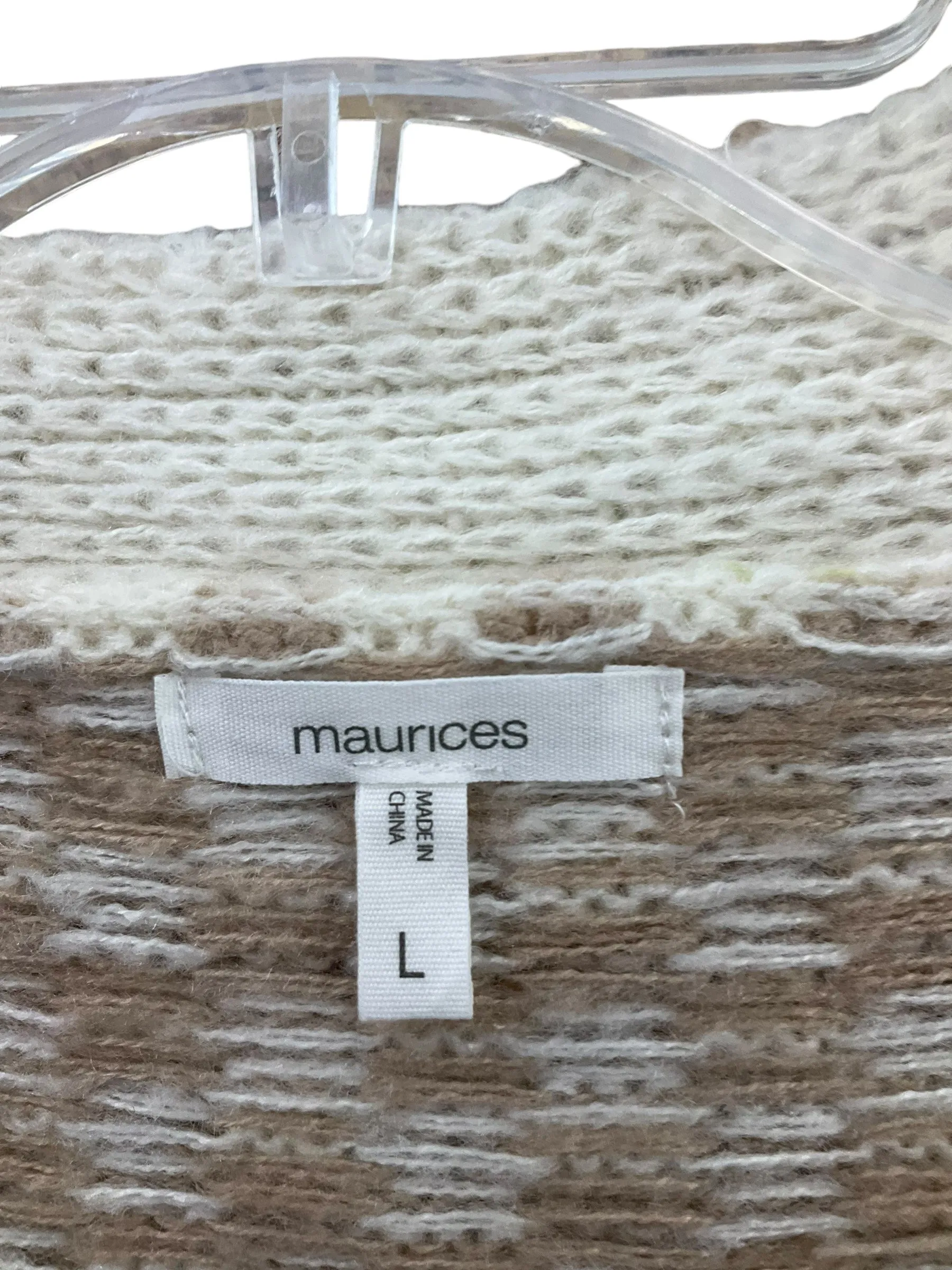 Cardigan By Maurices In Beige, Size: L