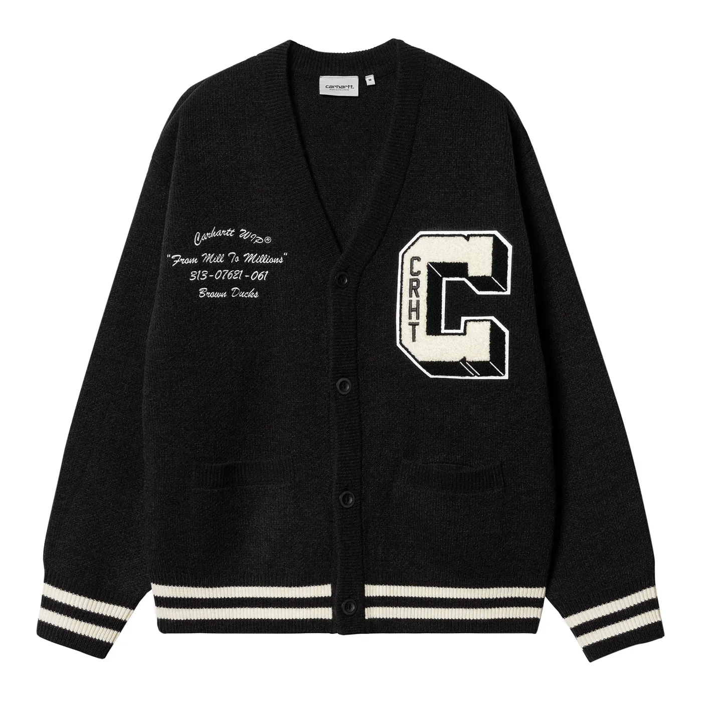 Carhartt WIP Ducks Cardigan - Black / Wax