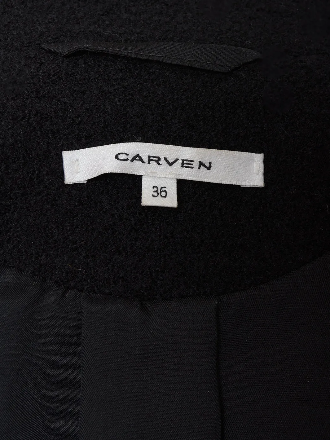 Carven Black wool bustier cut jacket