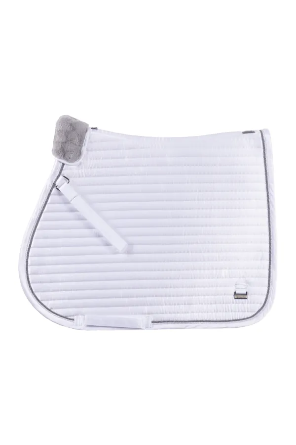 CAVALLO JULE DRESSAGE SADDLE PAD-WHITE