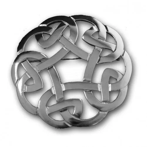 Celtic Interlace Plaid Brooch - 247