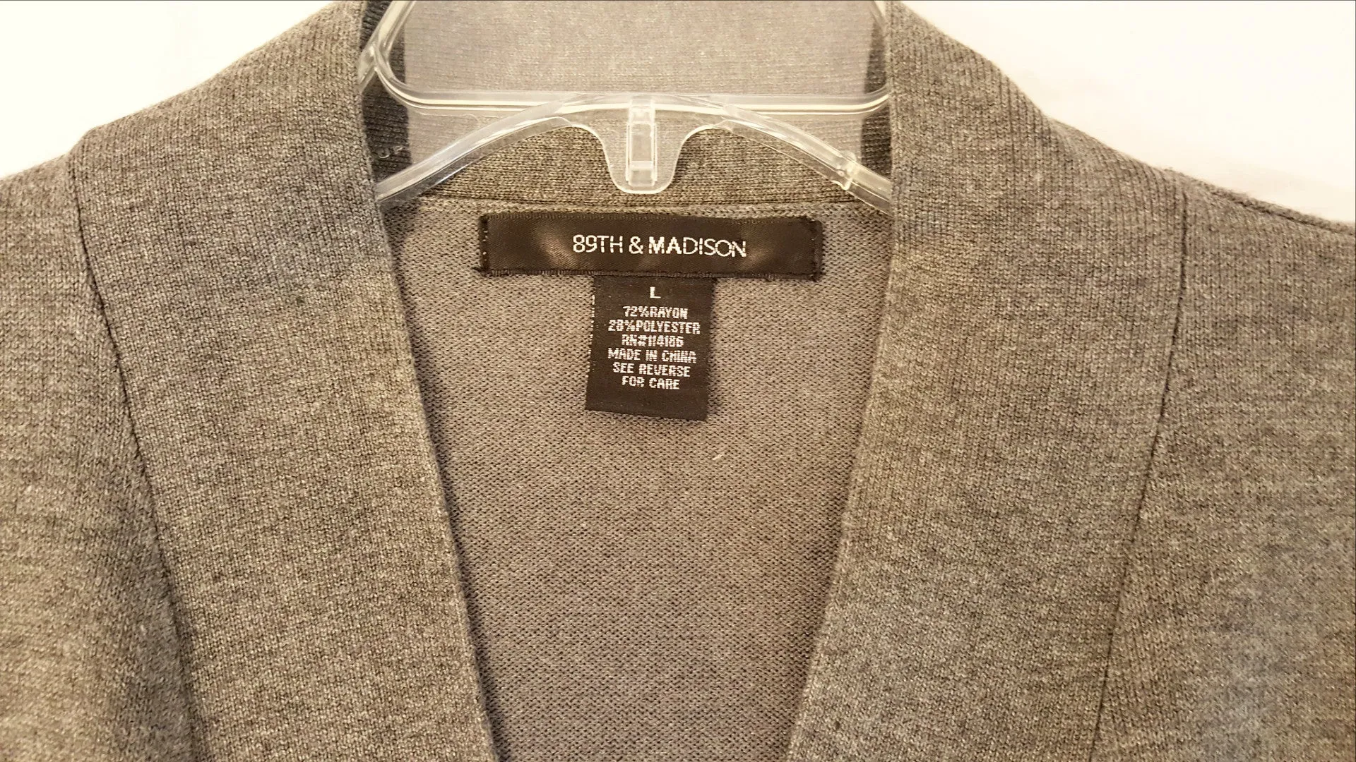 Charcoal Grey Cardigan